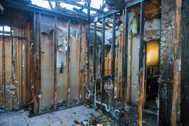 Professional Fire Damage Removal technician working in Cañoncito, NM